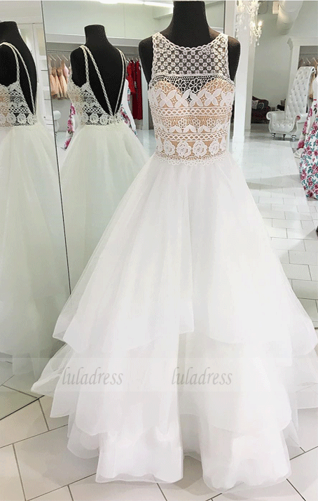 Princess A-line Long Prom dress