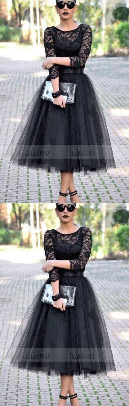 Tulle Prom Dress,Black Evening Formal Dress,Women Dress,BD99391