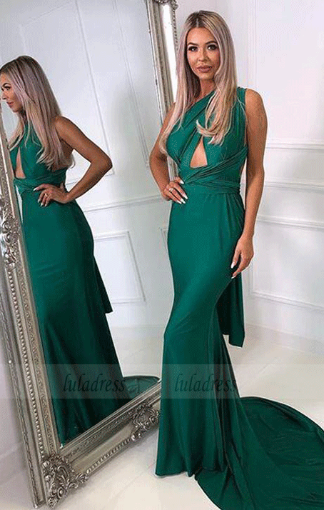 Mermaid Jersey Sexy Long Prom Dresses