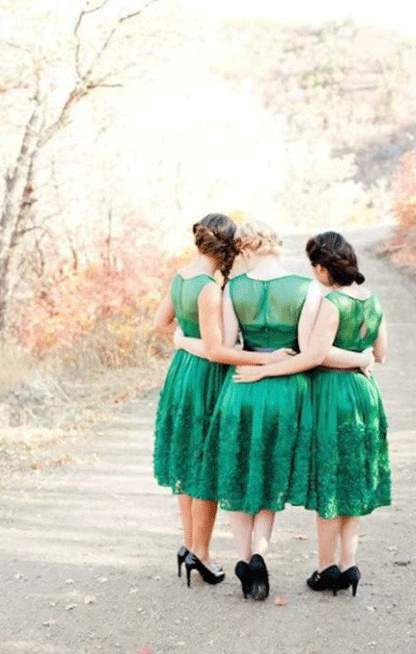 Short Bridesmaid Dresses,Elegant Bridesmaid Dresses