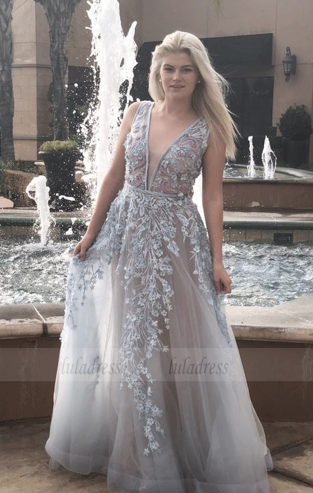 Lace Prom Dresses with Straps Long Backless Prom Dress Open Back Evening Dress