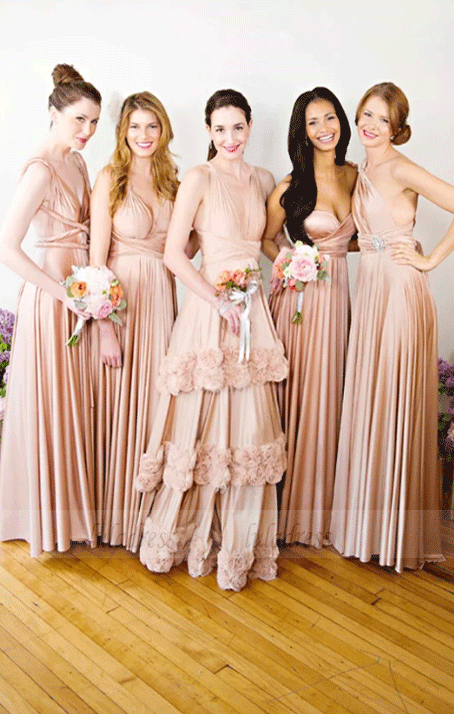 A-Line Sweetheart Floor-Length Bridesmaid Dresses