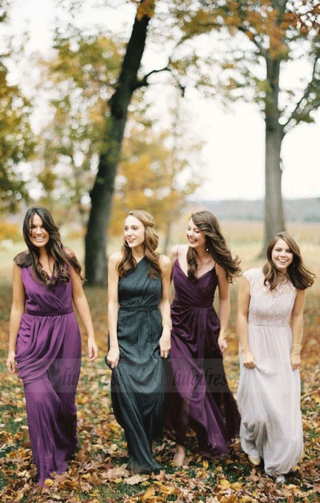 A-Line Sleeveless Chiffon Bridesmaid Dresses