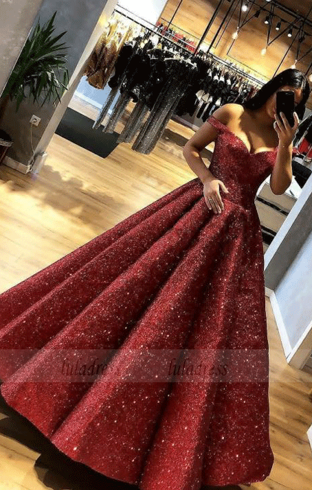 Off the Shoulder Prom Dress Ball Gowns Quinceanera Dresses