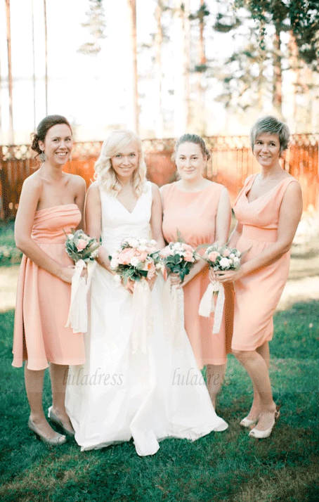 Short Bridesmaid Dresses,Mismatched Wedding Party Dresses