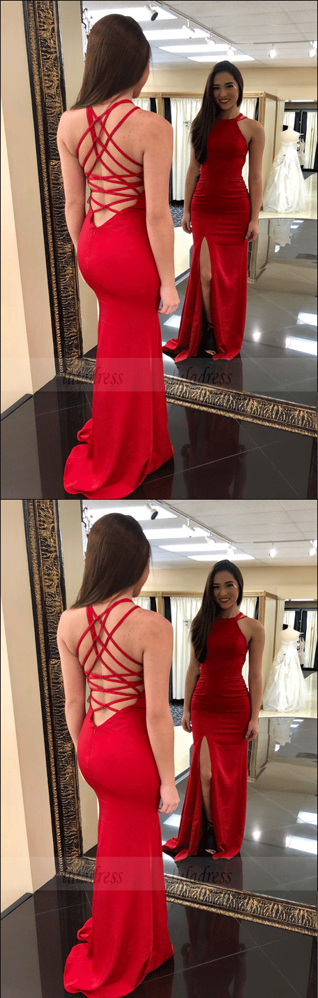 Gorgeous Mermaid Red Long Prom Dress