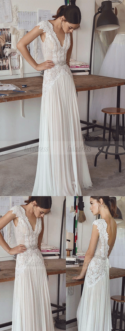 Elegant Lace A-Line Wedding Dresses